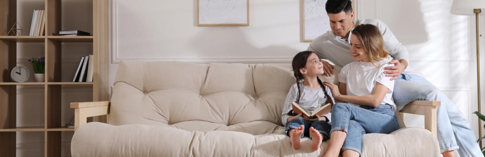 family on a pest-free couch